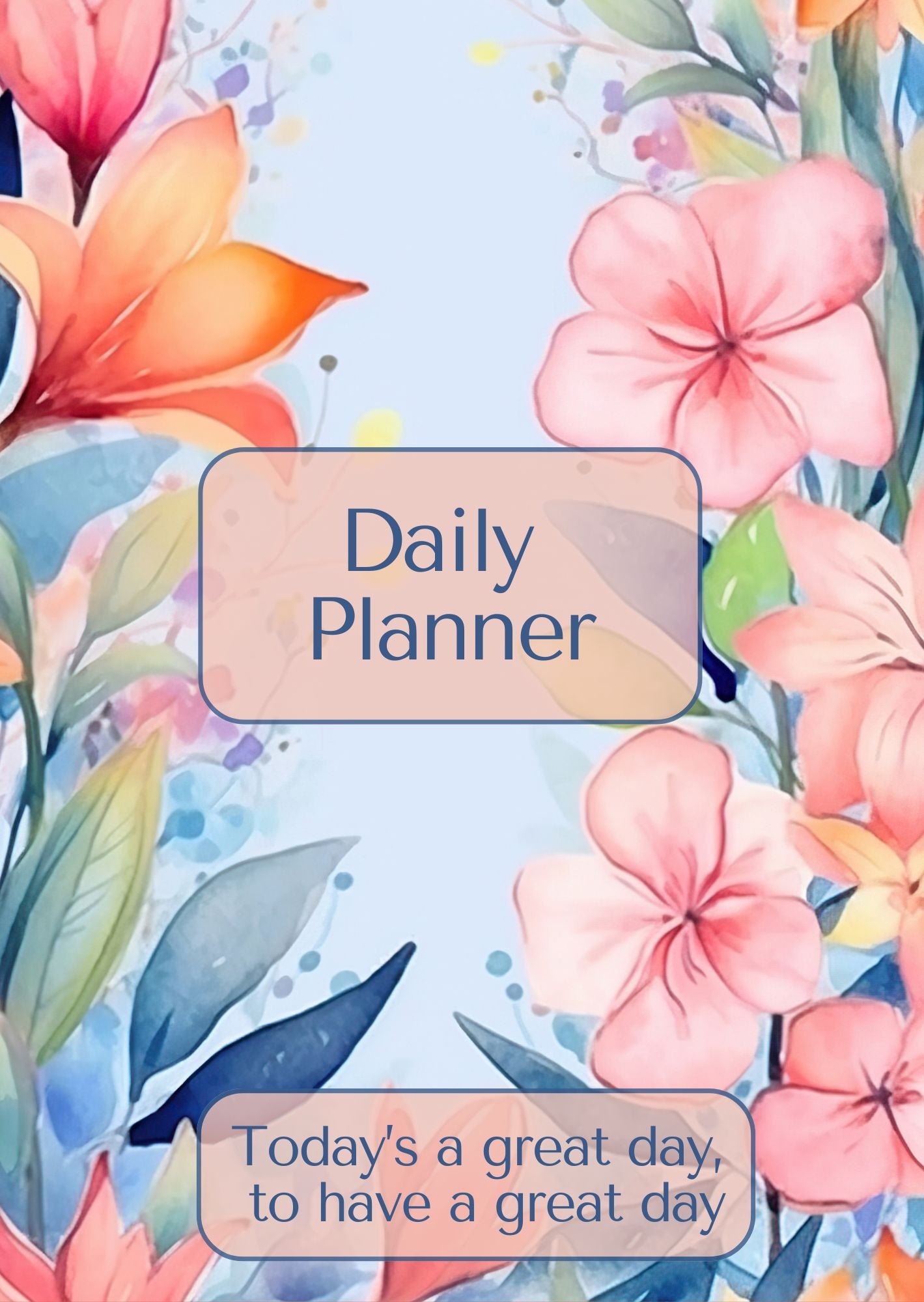 Floral Daily Planner